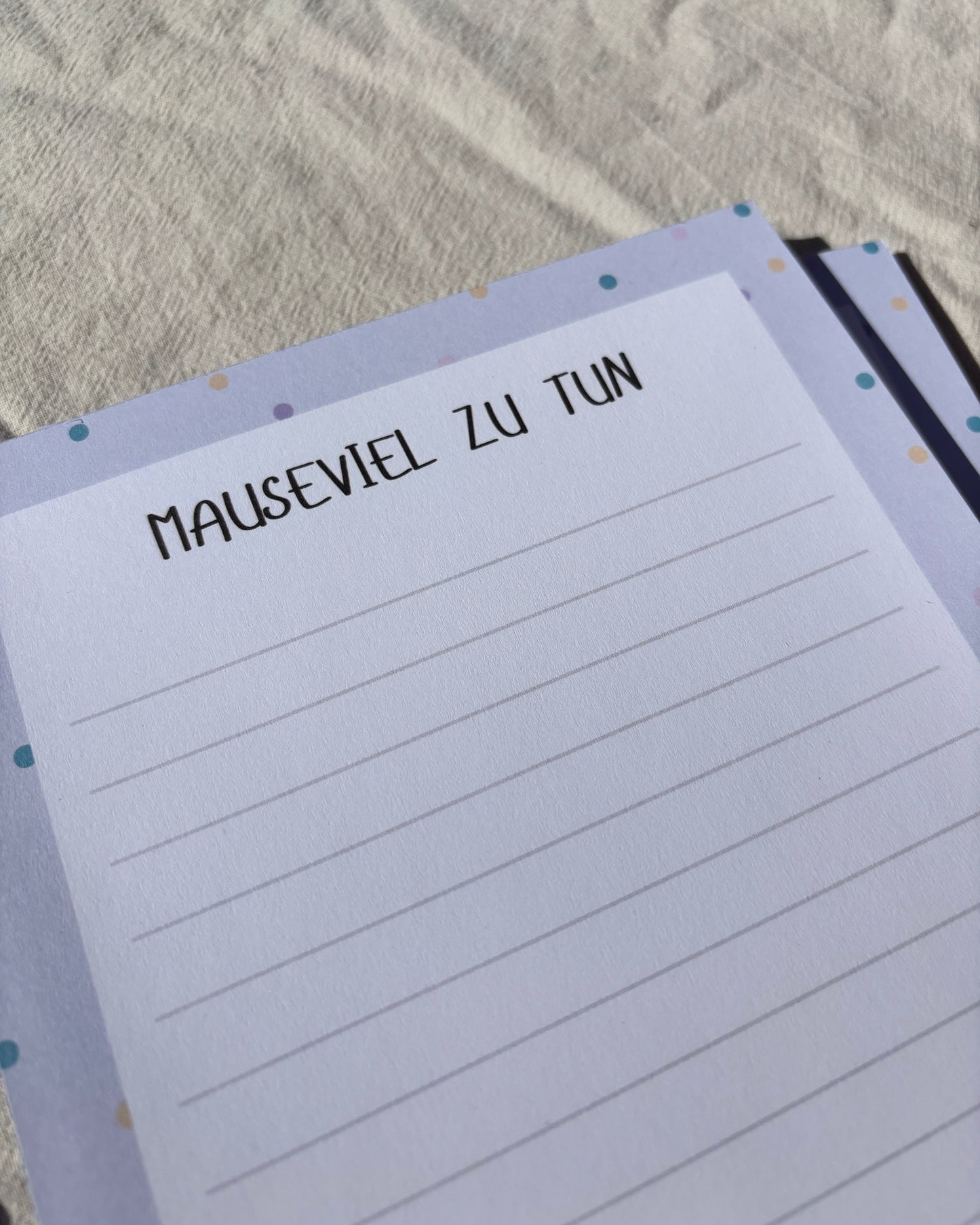 Notizblock "Mauseviel zu tun" - Süßer Block DIN A5 mit Maus-Motiv