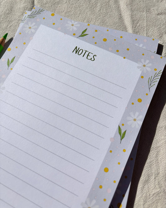 Notizblock Blumen - Moderner Block DIN A5