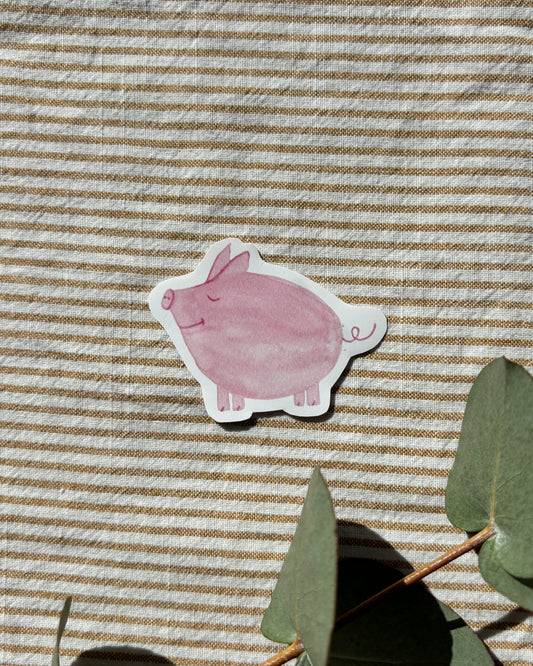 Sticker Schwein - Aufkleber für Laptop, Notizbuch & Co.