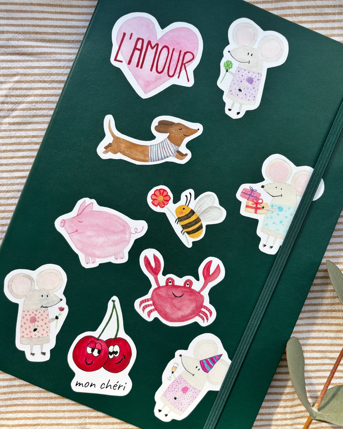 Sticker Krabbe - Niedlicher Aufkleber für Laptop, Notizbuch & Co.