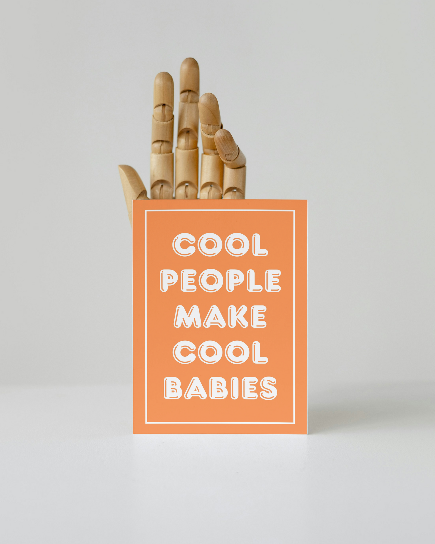 Karte zur Schwangerschaft & Geburt - Glückwunschkarte "Cool People Make Cool Babies"