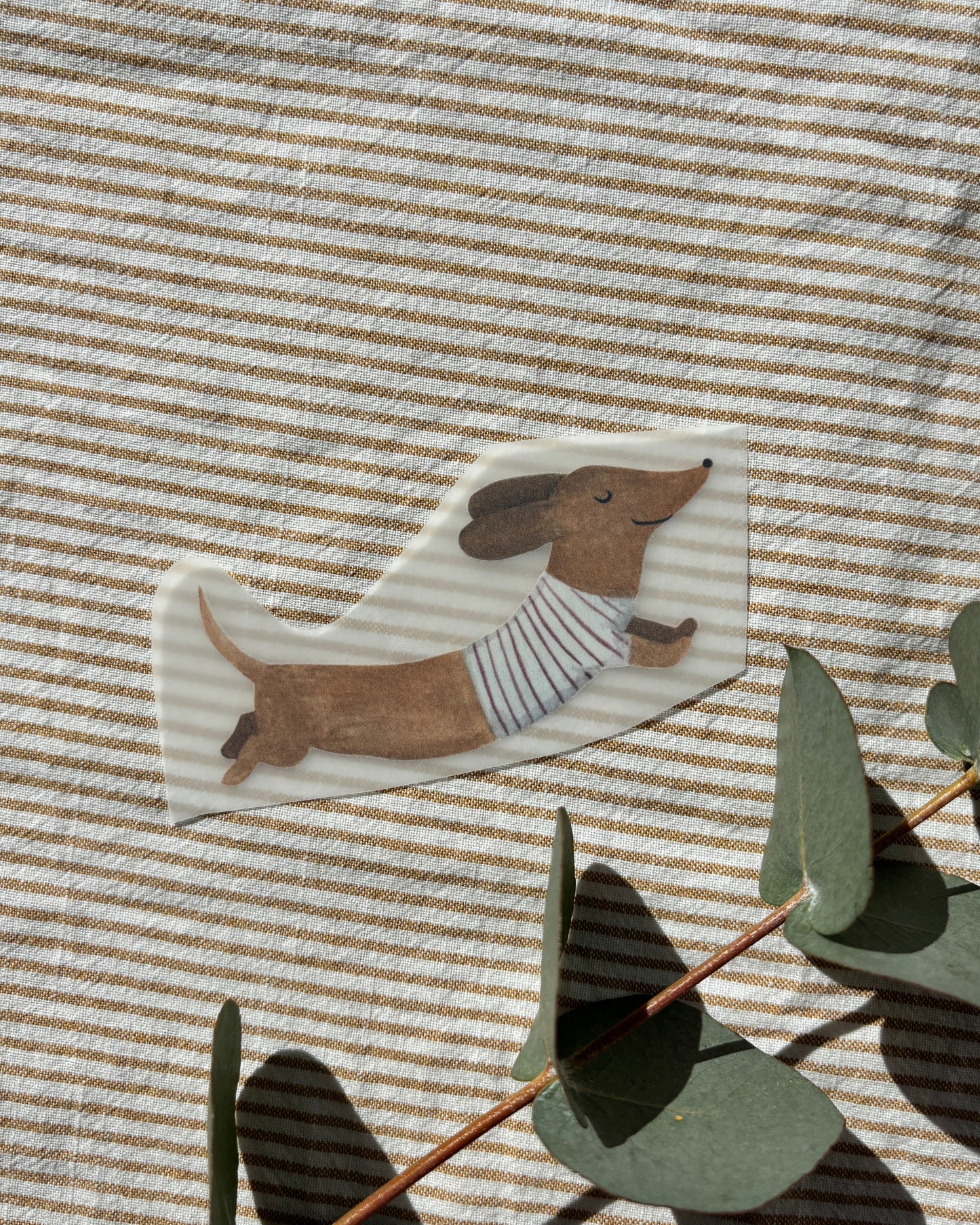 Bügelbild Dackel - Niedliches Bügelpatch zum Aufbügeln