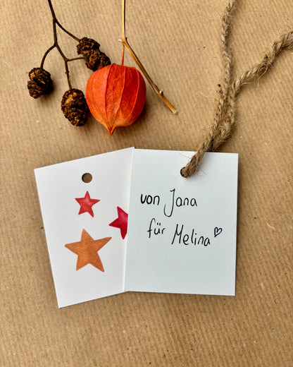 Weihnachtliche Geschenkanhänger - Winterliche Aquarellmotive