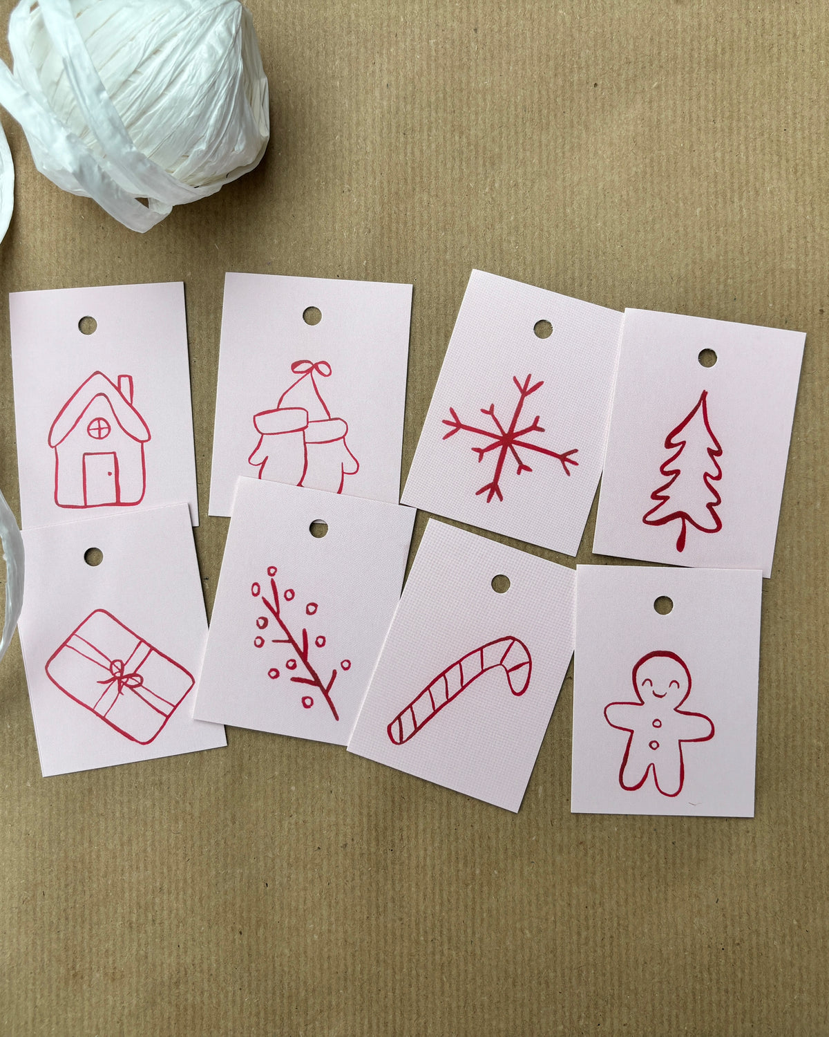 Weihnachtliche Geschenkanhänger - Winterliche Motive