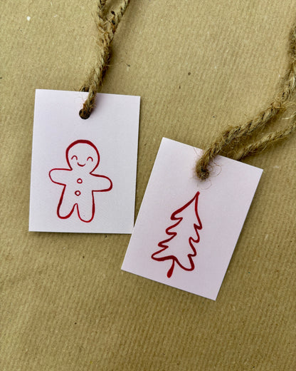 Weihnachtliche Geschenkanhänger - Winterliche Motive