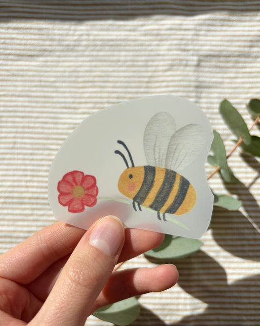 Bügelbild Biene - Süßes Bügelpatch zum Aufbügeln