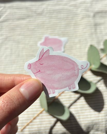 Sticker Schwein - Aufkleber für Laptop, Notizbuch & Co.