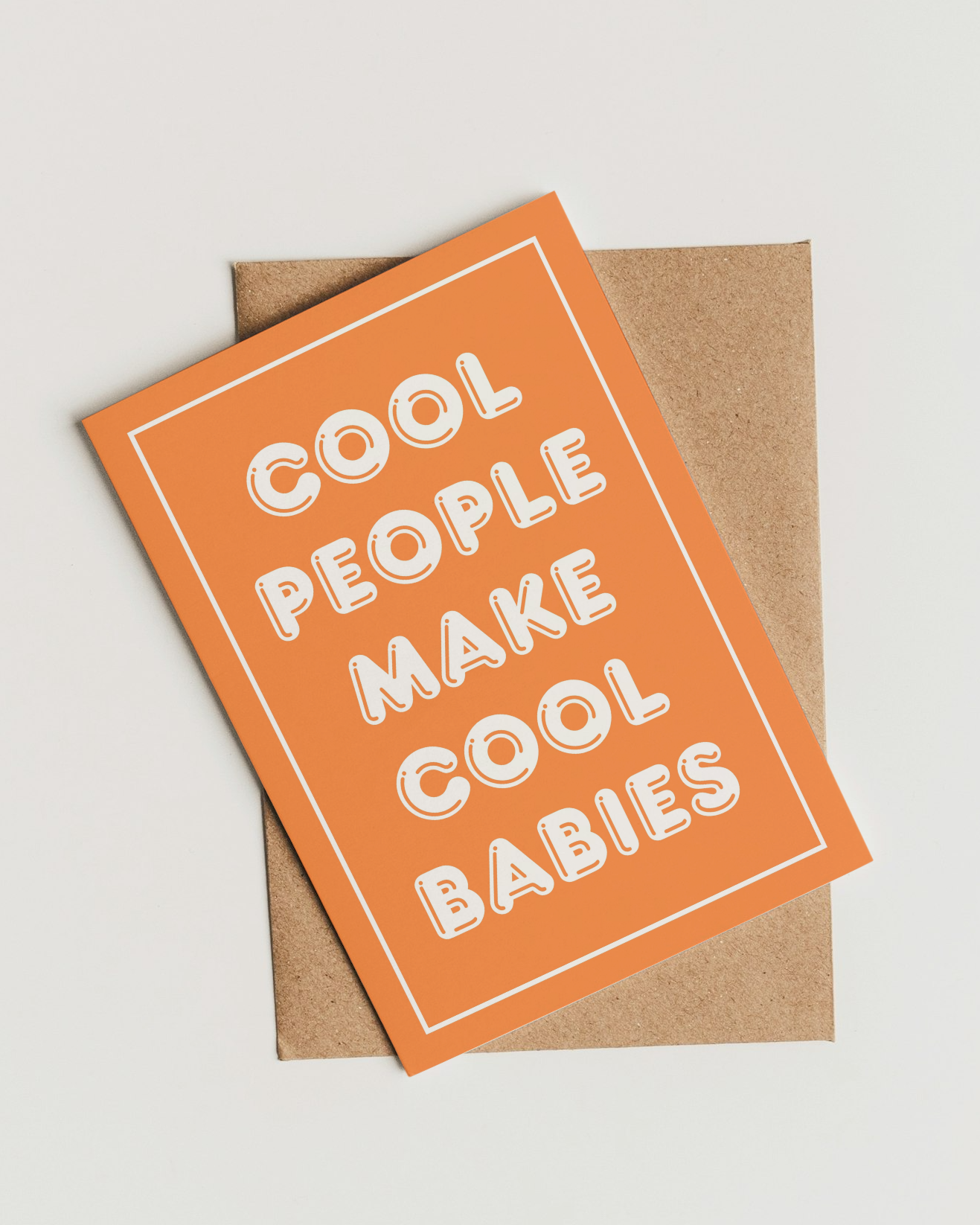 Karte zur Schwangerschaft & Geburt - Glückwunschkarte "Cool People Make Cool Babies"